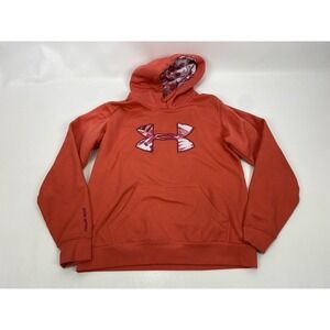 Under Armour Hoodie Sweatshirt Women's M Pullover Salmon Pink